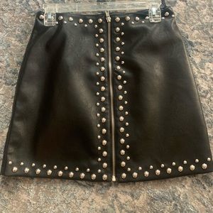 Forever 21 leather skirt with studs